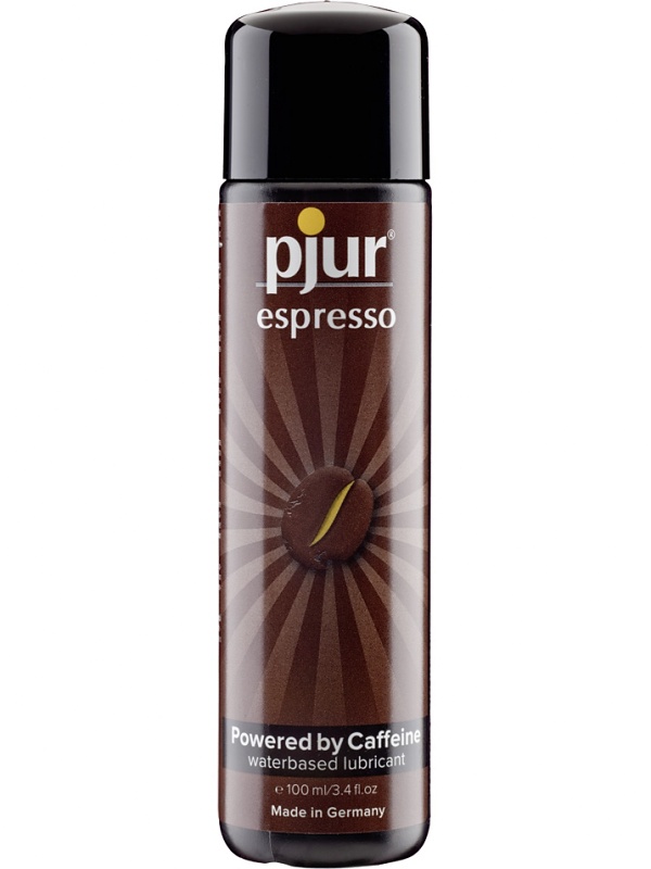 Pjur Espresso: Powered by Caffeine, Vattenbaserat Glidmedel, 100 ml