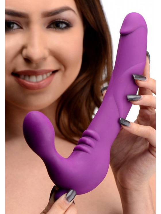 Strap U Royal Revolver Vibrating Strapless Strap On Dildo Kr