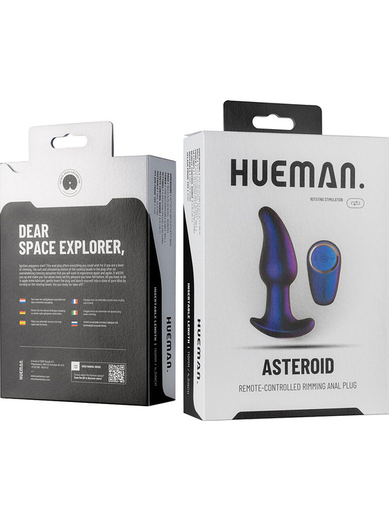 Hueman Asteroid Remote Controlled Rimming Anal Plug Kr