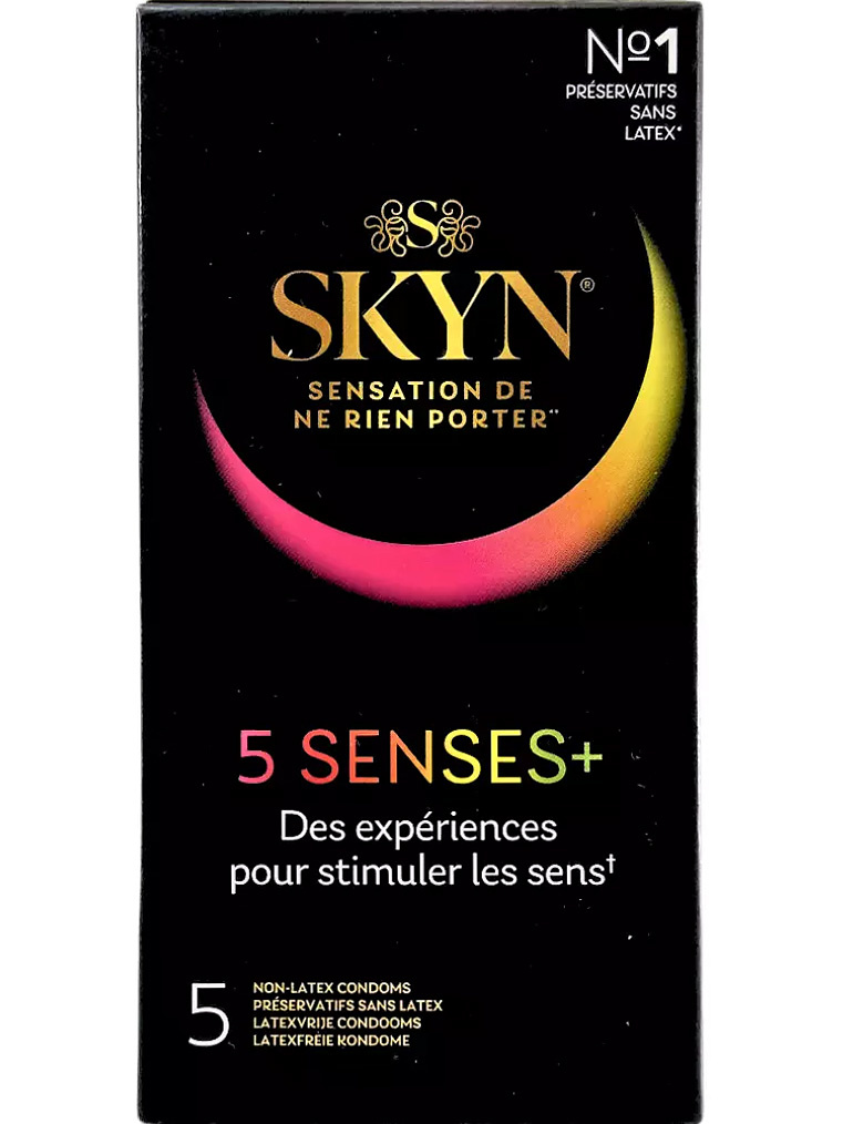 Manix Skyn: 5 Senses Kondomer, 5-pack