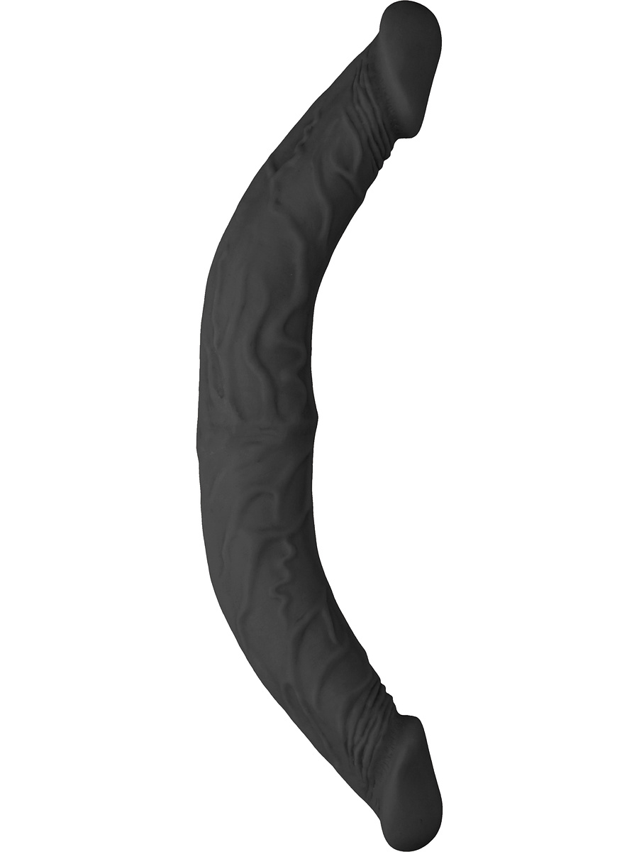 RealRock Skin: Double Dong, 36 cm, svart