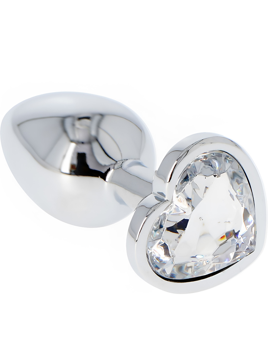 Toyz4Lovers: Heart Diamond Plug Small, transparent