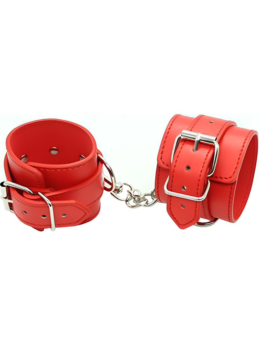 Toyz4Lovers: Fetish Art, Wrist/Ankle Cuffs Belt, röd