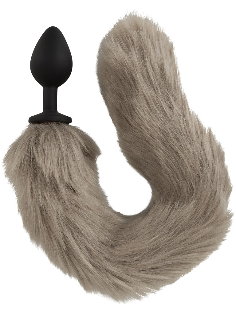 You2Toys: Long Fluffy Tail Butt Plug, grå | Analpluggar//Analleksaker//Fetish Leksaker//Analleksaker > Henne//Analleksaker > Honom//Analpluggar > Honom//Analleksaker > Fetish//Analpluggar > Svans | Intimast