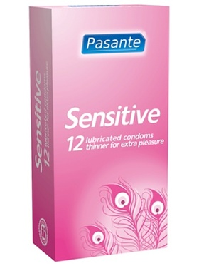 Pasante Sensitive: Kondomer, 12-pack