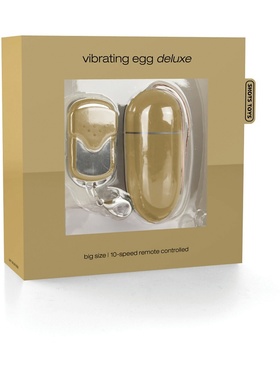 Shots Toys: Wireless Vibrating Egg Deluxe, stor, guld