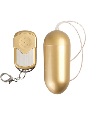 Shots Toys: Wireless Vibrating Egg Deluxe, stor, guld