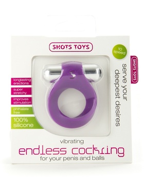 Shots Toys: Vibrating Endless Cockring, lila