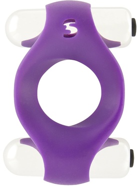 Shots Toys: Double Vibrating Endless Cockring, lila