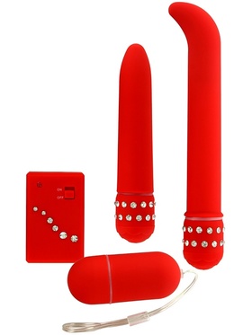 Toy Joy: Diamond Red Giftset, Vibratorer & Fjärrkontroll