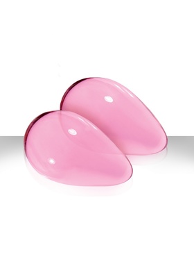 NSNovelties Crystal: Large Premium Glass Eggs, rosa