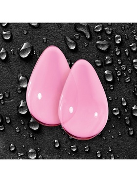 NSNovelties Crystal: Large Premium Glass Eggs, rosa