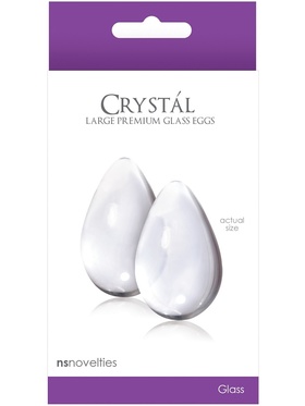 NSNovelties Crystal: Large Premium Glass Eggs, vit