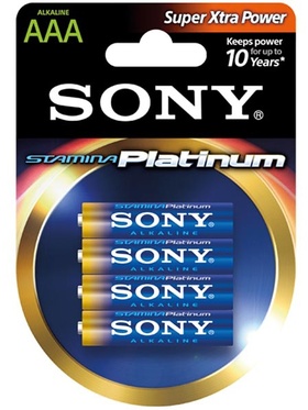 Sony Batterier: Stamina Platinum, AAA (LR3), 1,5V, Alkaline, 4-pack