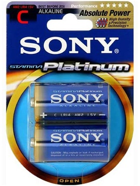 Sony Batterier: Stamina Platinum, C (LR14), 1,5V, Alkaline, 2-pack