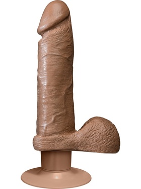 Doc Johnson: Realistic Vibro Cock, 15 cm, brun