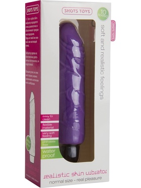 Shots Toys: Realistic Skin Vibrator, stor, lila