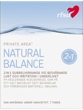 RFSU Natural Balance: Mot bakteriell vaginos, 7-pack