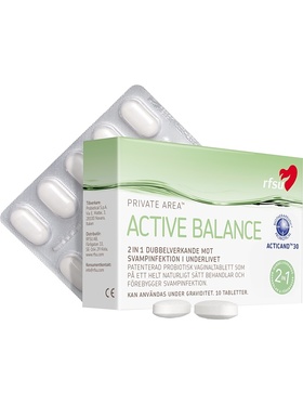 RFSU Active Balance: Vaginaltablett, 10-pack