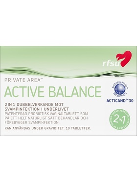 RFSU Active Balance: Vaginaltablett, 10-pack