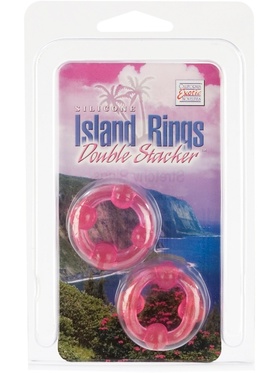 California Exotic: Island Rings, Double Stacker, rosa