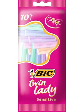 BIC Twin Lady Sensitive: Rakhyvlar, 10-pack