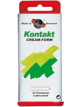 Worlds Best: Kontakt Cream-Form, Kondomer, 10-pack