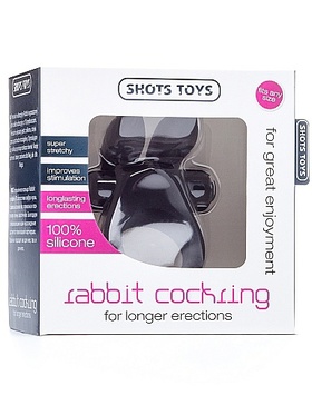 Shots Toys: Rabbit Cockring, svart