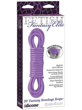 Pipedream Fetish Fantasy: Bondage Rope & Mask, 6m, lila