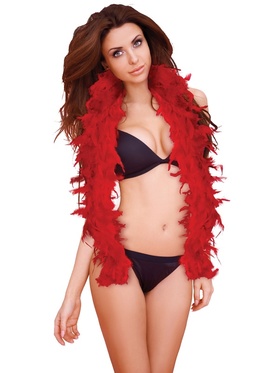 Ouch!: Seductive Feather Boa, röd