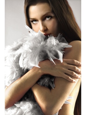 Ouch!: Seductive Feather Boa, vit