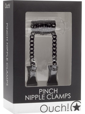 Ouch!: Pinch Nipple Clamps, svart