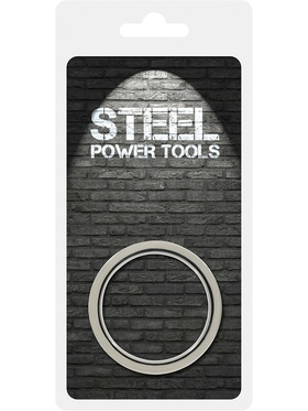 Steel Power Tools: Räfflad Penisring, 45 mm