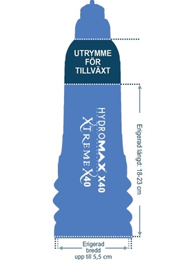 Bathmate: Hydromax X40 Penispump, röd