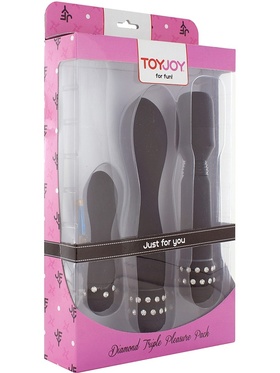 Toy Joy: Diamond Triple Pleasure Pack, svart