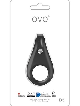 OVO: B3 Vibrating Ring, svart