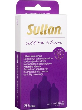 Sultan Ultra Thin: Kondomer, 20-pack