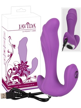 JAVIDA: 3 Point Vibe, USB rechargeable