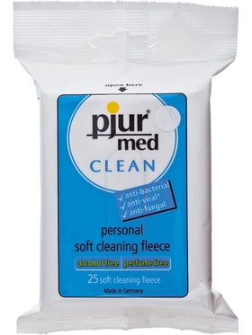 Pjur Med: Clean, Soft Cleaning Fleece, 25-pack