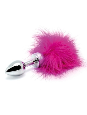 Rimba: Butt Plug Small with Pink Feather