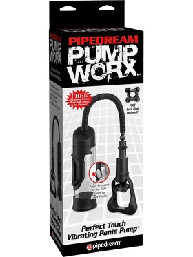 Pipedream Pump Worx: Perfect Touch, Vibrating Penis Pump