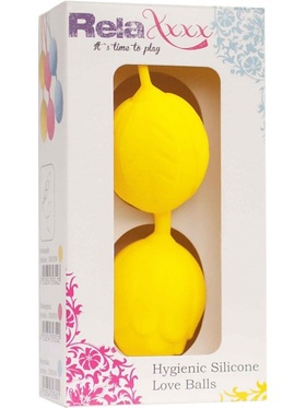 RelaXxxx: Silicone Love Balls, gul