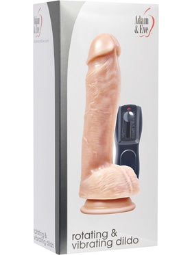 Adam & Eve: Rotating & Vibrating Dildo, hudfärgad