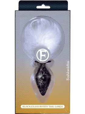 Fashionistas: Black Glass Bunny Tail, large