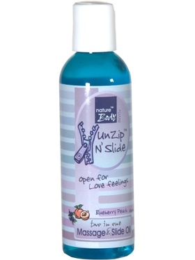 Nature Body: Unzip n' Slide, Blueberry Peach, Massage, 100 ml