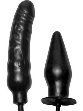 XR Master Series: Deuce, Dual Inflatable Dildo + Anal Plug