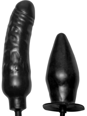 XR Master Series: Deuce, Dual Inflatable Dildo + Anal Plug