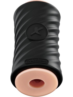 Pipedream Extreme: Elite Sure Grip Silicone Stroker, svart