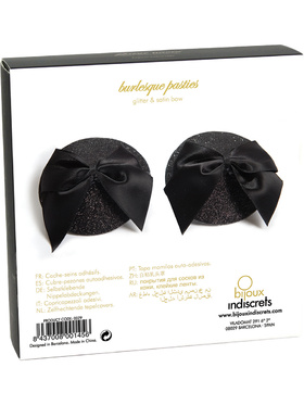 Bijoux Indiscrets: Burlesque Pasties, Glitter & Satin Bow