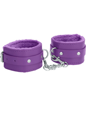 Ouch!: Plush Leather Wrist Cuffs, Premium, lila